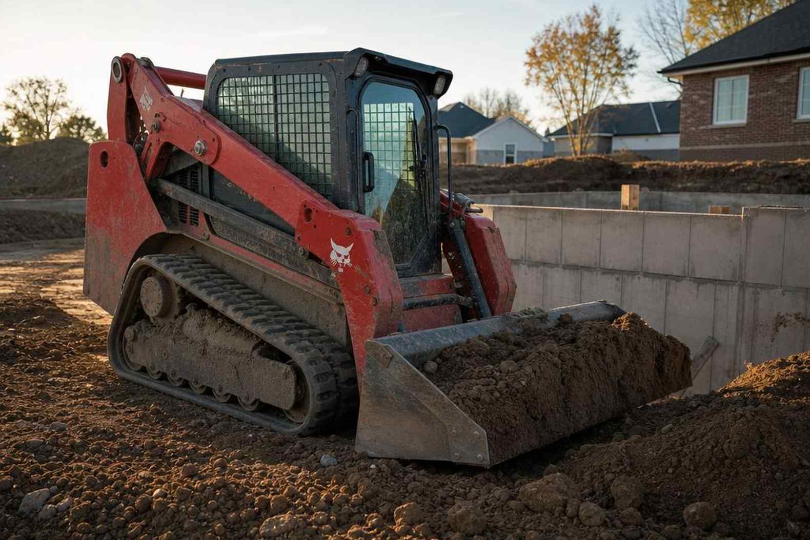 Bobcat S510 мини-погрузчик в работе - лизинг для ИП оформление